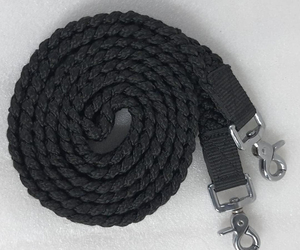 Corde de têtière pour cheval en nylon et acier inoxydable avec mousquetons, souple et durable - Product Image 1
