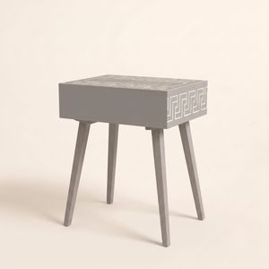 Luxury Bone Inlay Nightstand Modern Minimalist <b>Bedside</b> <b>Cabinet</b> Solid <b>Wood</b> Bedroom Furniture Storage Table - Product Image 2