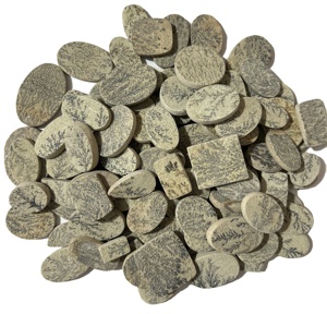 Cristal pulido de piedras preciosas planas de psilomelano Natural de alta calidad para curar piedras preciosas sueltas de forma y tamaño mixtos - Product Image 2