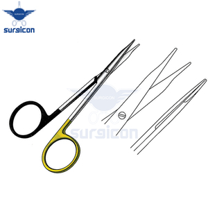 กรรไกรสแตนเลสเกรดพรีเมียม Steven Scissors ขนาด 10 ซม. / 4 นิ้ว ใบมีดตรงปลายทู่ ใบมีดเดี่ยวแบบหยัก ตัดได้คมกริบ รุ่น TC สำหรับงานผ่าตัด - Product Image 6