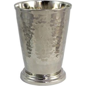 Taza Mint Julep de Cobre Puro Hecha a Mano, Elegante Taza Mint Julep de Acero Inoxidable con Baño de Cobre y Borde de Perlas para Cócteles - Product Image 2