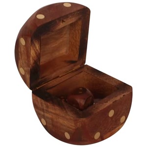 Juego de Dados de Madera, Caja de Almacenamiento de Dados de Madera Hecha a Mano, Regalo para Niños y Adultos Amantes de los Dados, Decoración Coleccionable - Product Image 2