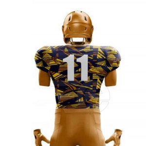 Uniforme de Fútbol Americano de Alto Rendimiento, Material Transpirable y Duradero, Diseño y Color Personalizados, Servicio OEM, Entrenamiento y Juegos - Product Image 6