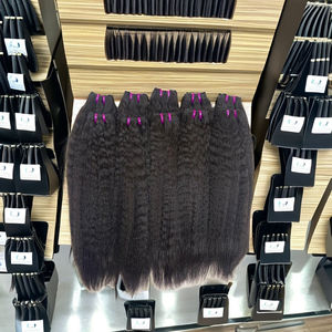 Vente en gros d'extensions de cheveux humains vierges indiens naturels Remy alignés sur les cuticules - Product Image 1