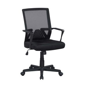 Silla de Oficina Ergonómica Transpirable con Respaldo Medio de Malla, Cómoda Silla de Escritorio - Product Image 1