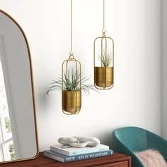 Metal Plant Hanger,Metal Round Hanging <b>Planter</b> Flower Plant Pot - Product Image 4