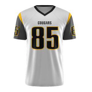 Último Diseño de Jersey de Fútbol Americano Sublimado Personalizado de Manga Corta, Venta al Por Mayor OEM, Gran Cantidad, Tallas Grandes - Product Image 1
