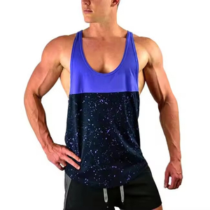 Custom Tank Top High Quality Muscle Fit 100% Cotton Ribbed Tank Top Men <b>Gym</b> Workout Streetwear Sleeveless T-Shirt - Product Image 5