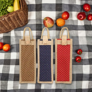 2025 High Selling <b>100</b>% Biodegradable <b>Jute</b> Bottle Bag Portable with Custom Logo Wine-Manufacturer Wholesale Cheap Price - Product Image 2