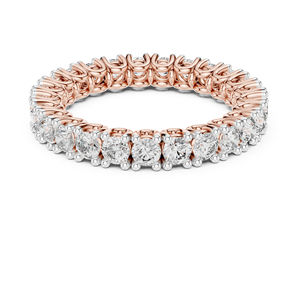 Anillo de Oro Amarillo de 14K con Diamante Cultivado en Laboratorio, Corte Redondo, para Mujer |   Ropa de Novia |   Diamante Cultivado Nuevo - Product Image 2