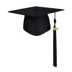Túnica y Birrete de Graduación Unisex Mate de Poliéster y Lona, Cómodos, Personalizables, con Borla Negra, Uniforme Escolar para Adultos 2026 - Product Image 4