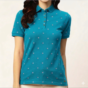 High Quality quick Dry Women's Polo Shirt Knitted Fabric Casual Wear Short Sleeve Regular Fit Polo Shirt OEM service - Product Image 5