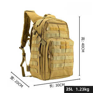 Mochila Táctica de 27.5L para Viajes, Senderismo y Almacenamiento de Equipo con Organizador Multibolsillos y Correas Ajustables - Product Image 3