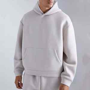 Sweat-shirts à capuche pour hommes de haute qualité, décontractés, écologiques, en polyester/rayonne épaisse, imprimés sur mesure, teints unis, collection printemps - Product Image 3