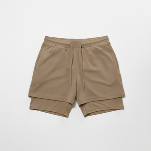 Shorts de course pour hommes, séchage rapide, athlétiques, 2 en 1, avec poche pour téléphone, shorts de sport pour hommes - Product Image 4