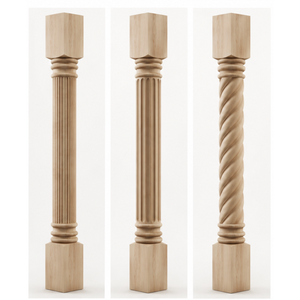 Solid Wood <b>Table</b> Leg Kitchen Island Support Posts Heavy Duty Wooden Furniture Legs for Residential and Commercial Use - Product Image 1
