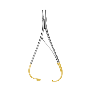 Porta Agujas Perma Sharp de Mathieu Kocher, 14 cm, Instrumento Quirúrgico Dental de Acero Inoxidable, Kit de Microcirugía de Precisión para Sutura - Product Image 1