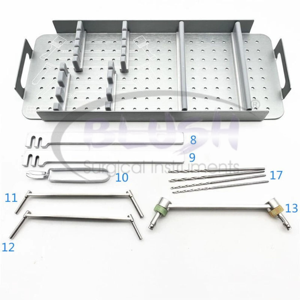 Kit de Instrumentos para Fragmentos Pequeños de Extremidades Superiores, Instrumentos Quirúrgicos Ortopédicos de Acero Inoxidable, Manual, de Blush Surgical - Product Image 2