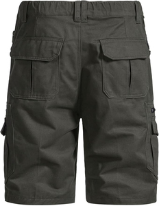 New Style Custom Made Men Customization Cargo Shorts Solid Color 100% Cotton Fleece Men Cargo Shorts Made In Pakistan - Product Image 3