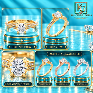 Anillo de Compromiso de Diamante Creado en Laboratorio con Corte Cojín, Diseño Vintage, en Oro Blanco de 14 Quilates para Ocasiones Especiales - Product Image 6