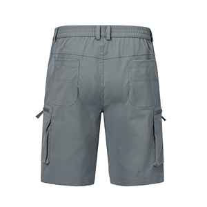 Shorts cargo grande taille pour hommes, design personnalisé, coupe ajustée, couleur unie, élégants, fabriqués au Bangladesh. - Product Image 2