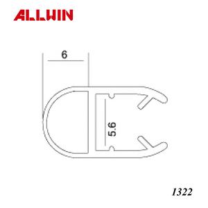 Bande d'étanchéité de porte en forme de U Bande de porte en verre PVC étanche pour salle de bain et douche Lingettes magnétiques pour porte et joints d'eau - Product Image 5