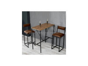 Modern Leather Dining Chair Handmade Leather Cushion Footrest Designer Upholstered Foot Stool Metal Legs Home Bar <b>Foldable</b> - Product Image 3