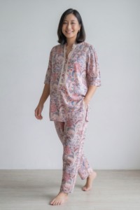 Conjunto de Ropa de Casa de Algodón para Mujer, Corte Holgado, Informal, Conjunto de Pijama de 2 Piezas, Ropa de Casa Cómoda, Venta al por Mayor - Product Image 2