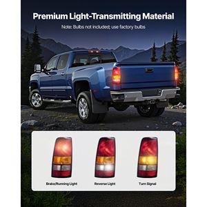 Gruppo Luci Posteriori per Chevy Silverado 1999-2003, GMC Sierra 1500/1500 HD/2500/2500 HD/3500 1999-2006, Sistemi di Illuminazione GMC 2007 - Product Image 4