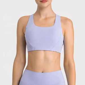 Top Deportivo Personalizado de Cuatro Vías Elásticas para Mujer, Tallas S, M, L, Espalda Cruzada, Liso, para Gimnasio, Fitness, Entrenamiento, Sujetador Deportivo - Product Image 1