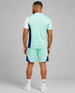 <b>Men</b> Summer Set Premium Cotton T Shirt And <b>Shorts</b> Set Breathable <b>Lightweight</b> Comfortable Casual Outfit Wholesale OEM ODM - Product Image 2
