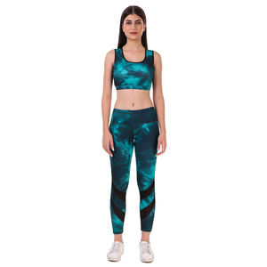 Conjunto Deportivo de 2 Piezas para Mujer, Ropa de Gimnasio, Yoga, Transpirable, Tela Inteligente, Venta al Por Mayor - Product Image 3