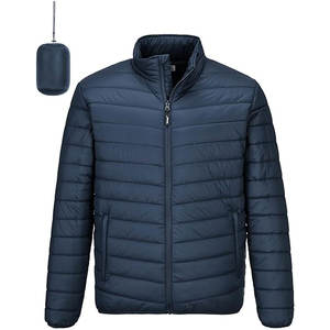 Fournisseur en gros de vestes matelassées légères et isolées pour hommes, manteaux d'hiver pour le ski et la randonnée, couleurs et designs OEM, impression sur écran - Product Image 1