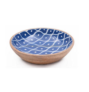 Vente à chaud de luxe grand bol à salade en bois de mangue ustensiles de cuisine polis à la main pour la maison et la fête bol en bois de haute qualité - Product Image 3