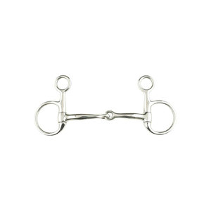 Bocado de Acero Inoxidable para Caballo con Doble Anillo para Equitación - Product Image 1