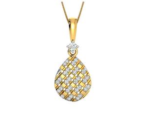 Bijoux Pendentif Diamant Or 14k Diamant de Laboratoire Non Certifié CVD et HPHT Diamant Poli DEF GH Couleur - Product Image 1