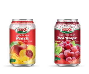ผู้จัดจำหน่ายขายส่ง ราคาดีที่สุด น้ำผลไม้เขตร้อนธรรมชาติเวียดนาม ขนาด 330 มล. บรรจุกระป๋อง รับผลิตแบรนด์ส่วนตัว โลโก้ตามสั่ง ออกแบบฟรี ตัวอย่างฟรี - Product Image 1