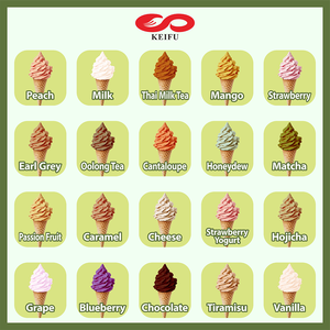 เครื่องทำไอศกรีมซอฟต์เสิร์ฟ KEIFU ICE25L แบบตั้งโต๊ะ สเตนเลสสตีล คอมเพรสเซอร์เดี่ยว สำหรับชานมไข่มุก - Product Image 5