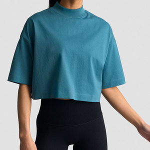 Camiseta de Manga Corta para Mujer, Talla Grande, Corte Ajustado, Cuello Redondo, 100% Poliéster, Manga con Vuelo, Personalizada, Nueva Colección de Verano - Product Image 5