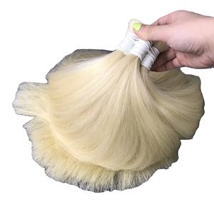 Vente en gros 100% extensions de cheveux Remy doublement étirées non transformées couleur blonde cheveux humains en vrac de VQ Company - Product Image 1