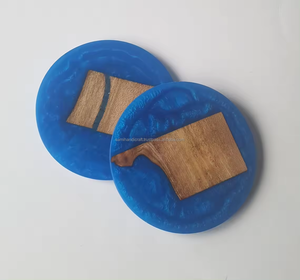 Classic Style Natural <b>Wood</b> <b>Slice</b> Coasters Art Design Materials for Mat & Pads - Product Image 2