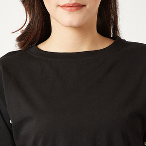 Camiseta Corta de Manga Larga para Mujer, de Alta Calidad, a Precio Bajo, Fabricada con Tela de Algodón y Poliéster, Camiseta Corta de Primera Calidad - Product Image 5