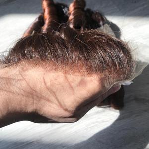 Paquetes y cierre de rizos hinchables de pelo Remy vietnamita súper doble dibujado de alta calidad - Product Image 2