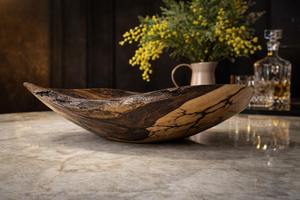 Tazón para Aperitivos de Madera de Olivo Rústico con Borde Natural, Hecho a Mano, Duradero, para Patatas Fritas, Frutas, Dulces y Más - Product Image 5