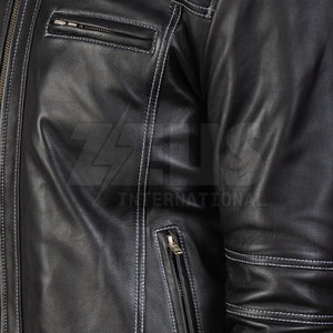 2026 Hot Sale Men Custom <b>Leather</b> Fashion <b>Jackets</b> New Latest Design Men <b>Leather</b> Fashion <b>Jackets</b> Customized - Product Image 6