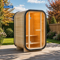 Sauna Pod DIY 2 Personnes 10h en Pin Thermique Panoramique CE Smart WiFi 240V AS/NZS DDP Australie Jardin