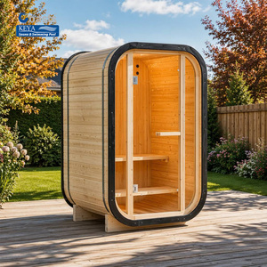 Sauna Pod DIY 2 Personnes 10h en Pin Thermique Panoramique CE Smart WiFi 240V AS/NZS DDP Australie Jardin - Product Image 1