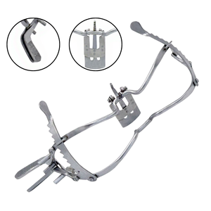 Écarteur buccal Whitehead avec abaisse-langue 15 cm, instrument chirurgical dentaire en acier inoxydable pour adulte, à cliquet, ergonomique et manuel - Product Image 2