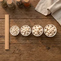 Indian SEEDLY GLOBAL 100% Premium Grade Foxnuts Makhana 12-19mm Camilan Protein Tinggi Serat Tinggi Bebas Pestisida dan Residu Kelas Makanan
