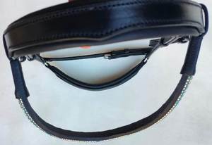 Brida para caballo de alta calidad, al por mayor, de cuero genuino, equipo ecuestre, para equitación, doma clásica, brida anatómica. - Product Image 4